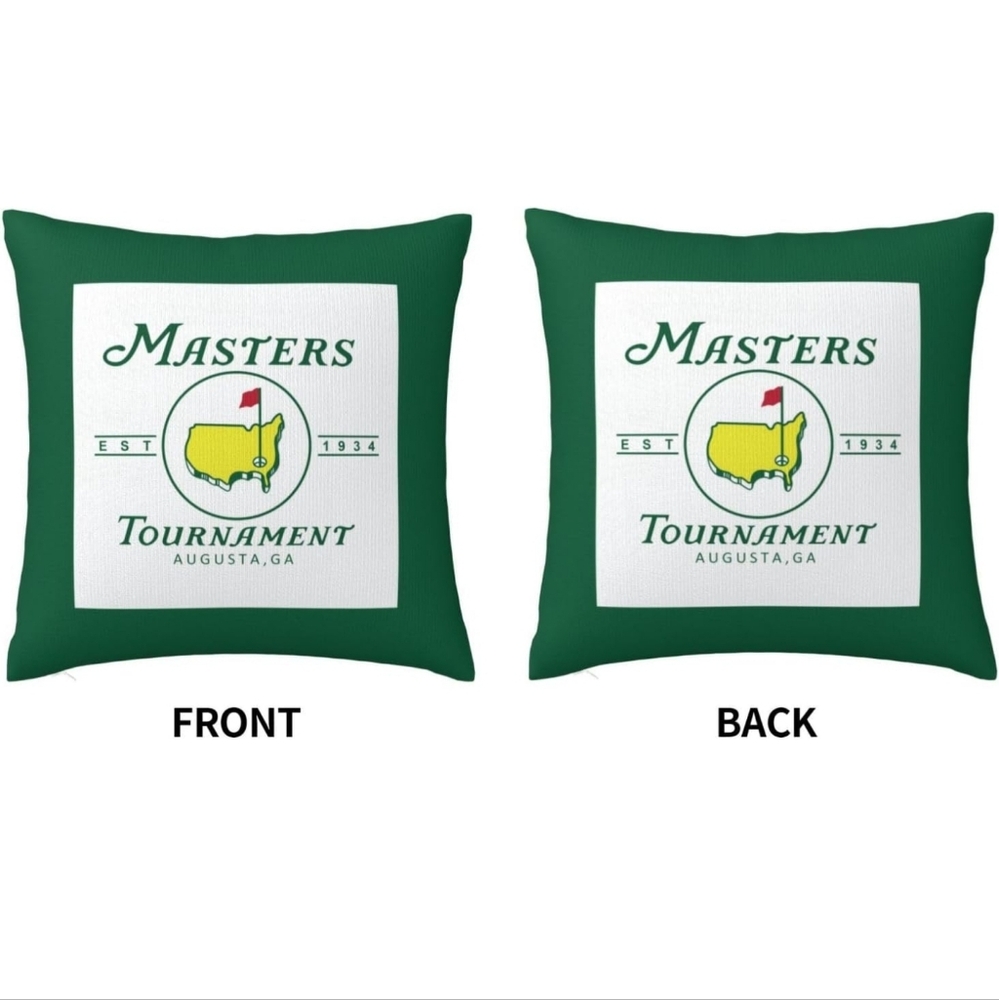 Golf Tournament Pillow Cases Square Decor Car Bed Bedroom Sofa Soft 18"X 18"Inch - Picture 4 of 5